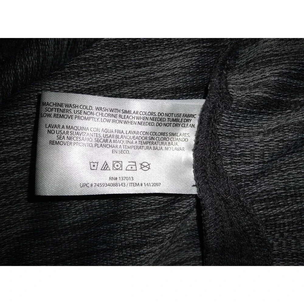 Orvis Mens Large Pullover Mock Neck 1/4 Zip Sweater Gray